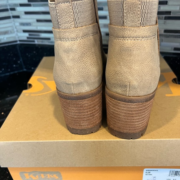 Korks Elsie Bootie 
Natural Faux Leather - Picture 3 of 7